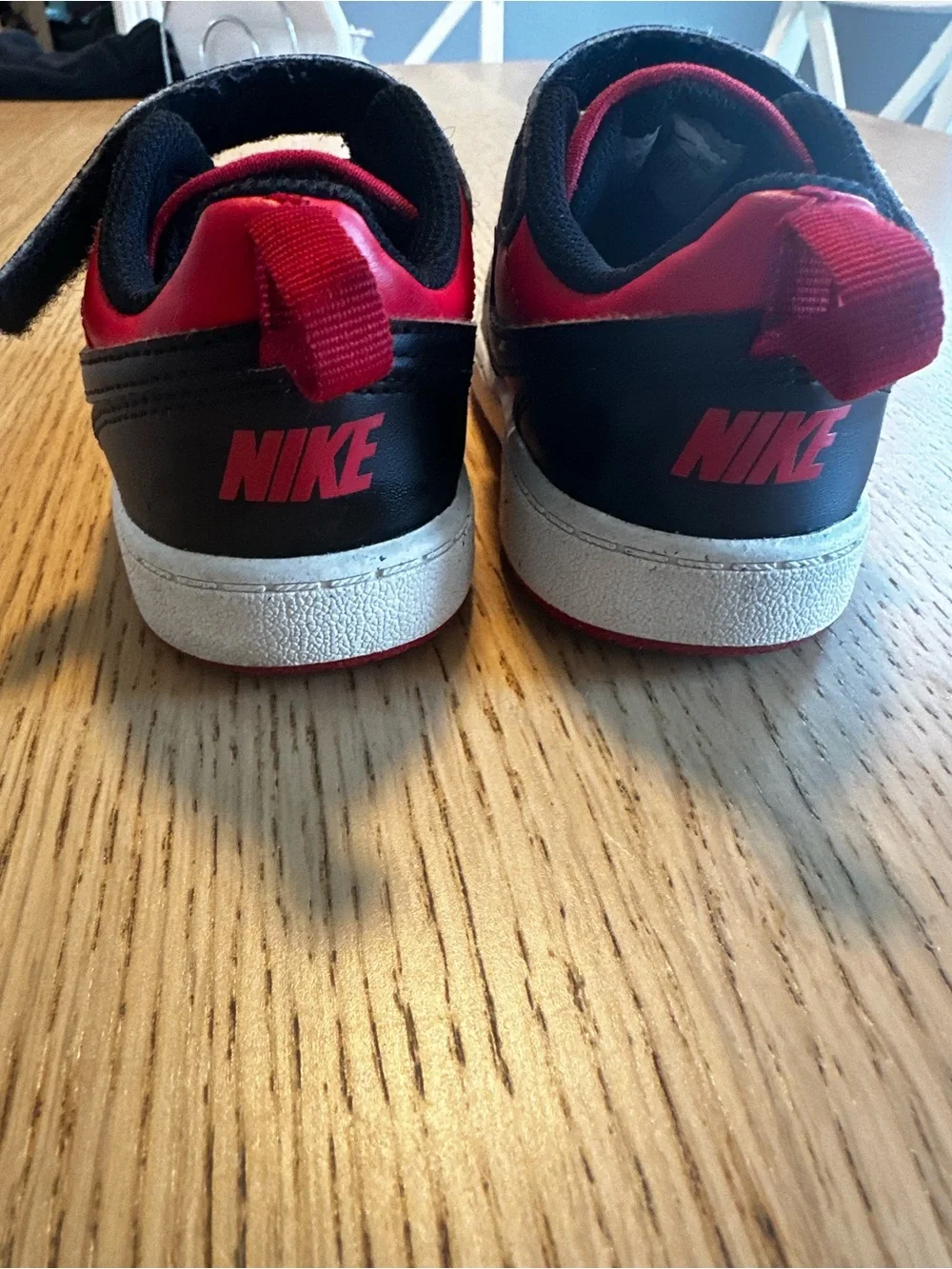 Nike Toddler Grey Tee with Red & Black Sneaker Set